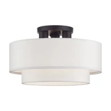 Manorwood 3 Light 15 Inch Wide Semi Flush Mount by Livex - 50305
