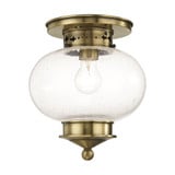 Harbor 1 Light 9.5 Inch Wide Flush Mount by Livex - 5036