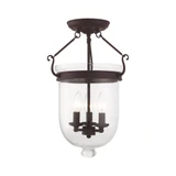 Jefferson 3 Light 12 Inch Wide Flush Mount by Livex 5062 - 5062