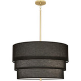Decker 3 Light Large Shaded Pendant 15 Inch Tall by Robert Abbey - RB14P15