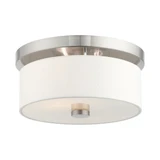 Meridian 2 Light 11 Inch Wide Flush Mount by Livex - 50862