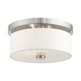 Meridian 2 Light 11 Inch Wide Flush Mount by Livex - 50862