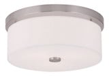 Meridian 2 Light 13.5 Inch Wide Flush Mount by Livex - 50863