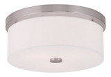 Meridian 2 Light 13.5 Inch Wide Flush Mount by Livex - 50863
