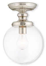 Sheffield 1 Light 8 Inch Wide Flush Mount by Livex - 50901