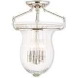 Andover 4 Light 14 Inch Wide Semi Flush Mount by Livex - 50945