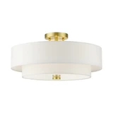 Claremont 4 Light 18 Inch Wide Semi Flush Mount by Livex - 51085