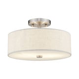 Meridian Two Light 13 Inch Wide Semi Flush Mount by Livex - 52134