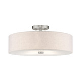 Meridian 4 Light 18 Inch Wide Semi Flush Mount by Livex - 52136