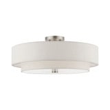 Meridian 5 Light 22 Inch Wide Semi Flush Mount by Livex - 52139