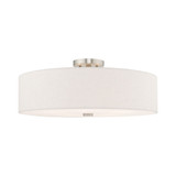 Meridian Five Light 22 Inch Wide Semi Flush Mount by Livex - 52141
