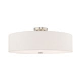 Meridian Five Light 22 Inch Wide Semi Flush Mount by Livex - 52141