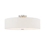 Meridian Five Light 22 Inch Wide Semi Flush Mount by Livex - 52141