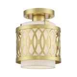 Vistaview 1 Light 7.25 Inch Wide Semi Flush Mount by Livex - 53431