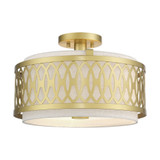 Vistaview 3 Light 15 Inch Wide Semi Flush Mount by Livex - 53432