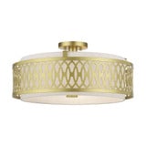 Vistaview 4 Light 21 Inch Wide Semi Flush Mount by Livex - 53433