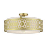 Vistaview 4 Light 21 Inch Wide Semi Flush Mount by Livex - 53433