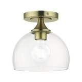 Glendon 1 Light 8.25 Inch Wide Semi Flush Mount by Livex - 53640