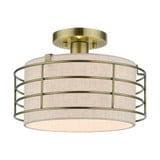Blanchard 1 Light 12 Inch Wide Semi Flush Mount by Livex - 55117