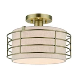 Blanchard 1 Light 12 Inch Wide Semi Flush Mount by Livex - 55117