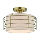 Blanchard 1 Light 12 Inch Wide Semi Flush Mount by Livex - 55117