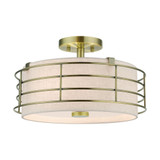Blanchard 3 Light 15 Inch Wide Semi Flush Mount by Livex - 55118