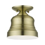 Endicott 1 Light 7 Inch Wide Semi Flush Mount by Livex - 55909