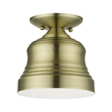 Endicott 1 Light 7 Inch Wide Semi Flush Mount by Livex - 55909
