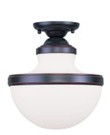 Oldwick 1 Light 8 Inch Wide Flush Mount by Livex - 5721