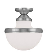 Oldwick 1 Light 10.25 Inch Wide Flush Mount by Livex - 5722