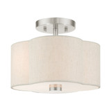 Solstice 2 Light 11 Inch Wide Semi Flush Mount by Livex - 58061