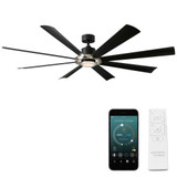 Aura 8 Blade Ceiling Fan with Light Kit 72 Inches Wide by Modern Forms - FR-W2303-72L-1