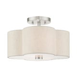 Solstice 2 Light 13 Inch Wide Semi Flush Mount by Livex - 58062
