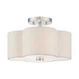 Solstice 2 Light 13 Inch Wide Semi Flush Mount by Livex - 58062