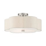 Solstice 3 Light 18 Inch Wide Semi Flush Mount by Livex - 58064