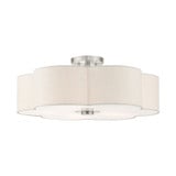 Solstice 5 Light 22 Inch Wide Semi Flush Mount by Livex - 58068