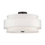 Fontana 5 Light 21 Inch Wide Semi Flush Mount by Livex - 60028