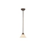 Coronado 1 Light 13 Inch Wide Semi Flush Mount by Livex - 6109