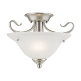 Coronado 1 Light 13 Inch Wide Semi Flush Mount by Livex - 6109