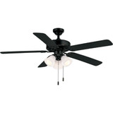Dalton 5 Blade Ceiling Fan with Light Kit 52 Inch Wide by Wind River Fans - WR1422