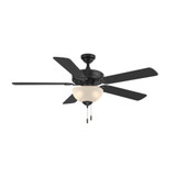 Dalton 5 Blade Ceiling Fan with Light Kit 52 Inch W by Wind River Fans - WR1423