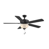 Dalton 5 Blade Ceiling Fan with Light Kit 52 Inch W by Wind River Fans - WR1423