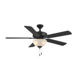 Dalton 5 Blade Ceiling Fan with Light Kit 52 Inch W by Wind River Fans - WR1423