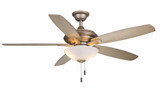 Modelo 5 Blade Ceiling Fan with Light Kit 52 Inches Wide by Wind River Fans - WR1426