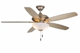 Modelo 5 Blade Ceiling Fan with Light Kit 52 Inches Wide by Wind River Fans - WR1426
