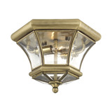 Monterey/Georgetown 2 Light 10.5 Inch Wide Outdoor Flush Mount by Livex - 7052