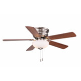 Frisco 5 Blade Hugger Ceiling Fan with Light Kit 44 Inch W by Wind River - WR1453