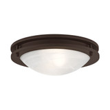 Ariel 2 Light 11 Inch Wide Flush Mount by Livex - 7057