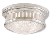 Omega 1 Light 11.5 Inch Wide Flush Mount by Livex - 7302