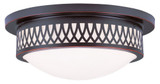 Westfield 2 Light 11 Inch Wide Flush Mount by Livex - 7351